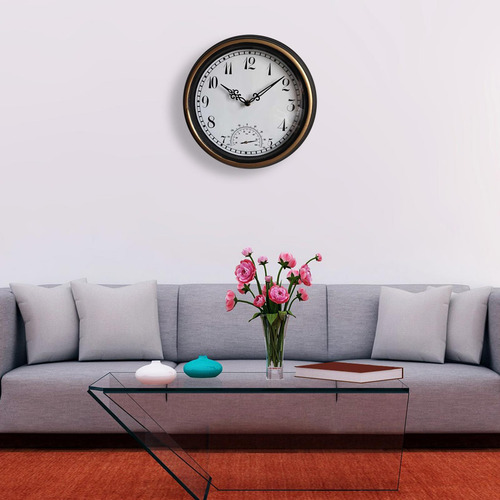 Reloj De Pared De 12 Pulgadas Con Reloj Redondo Estilo Retro