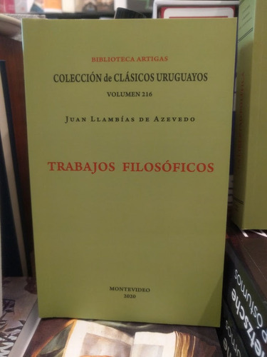 Libro Trabajos Filosóficos De Llambias De Azevedo Juan