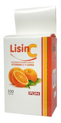 Vitamina C + Lisina X 100 Capsulas Pgn 