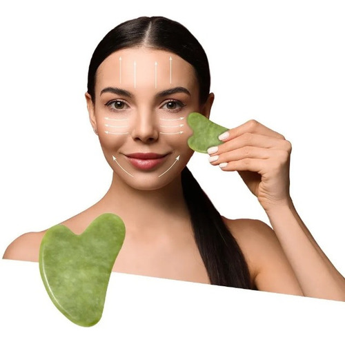 Piedra Gua Sha Masajeador Facial Flacidez Arrugas Natural 