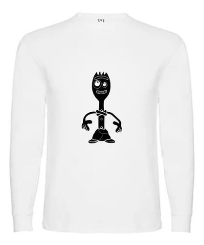 Polera Manga Larga De Algodón Forky Toy Story Jm