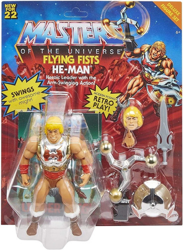 Masters Of The Universe He Man Origins Deluxe Puño Boleador