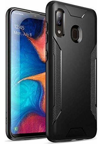 Funda Para Galaxy A20/a30 Con Textura En Color Negro Mate