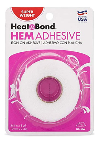 Heatnbond Hem Adhesivo Para Planchar, Superpeso, 3/4 De PuLG