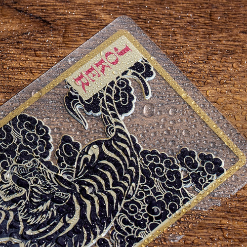 (b) Tarjeta De Juego De Mesa De Plástico Transparente Imperm