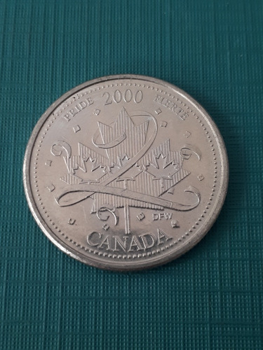 Moneda Canadá 2000 25 Cent. Orgullo