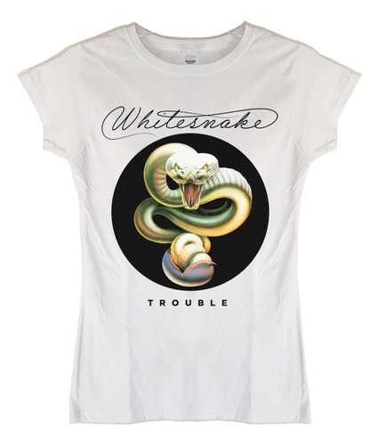 Polera Mujer Whitesnake Trouble Rock Abominatron