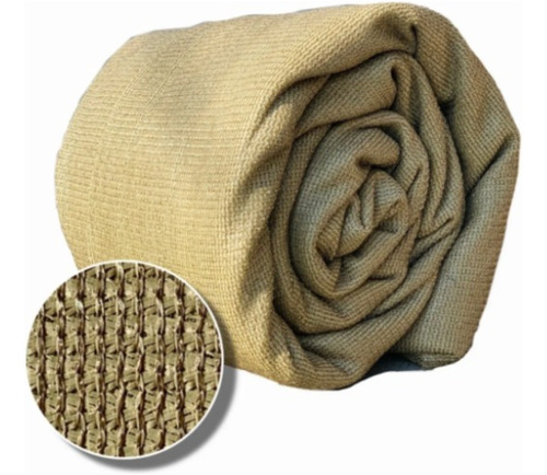 Malla Sombra Para Sol Privacidad Raschel 88% Beige 2.1 X 4mt