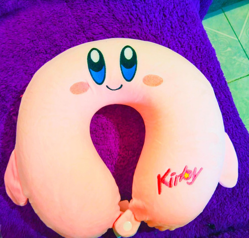 Almohadilla Cojin Cuello U Kirby Nintendo Con Memory Foam