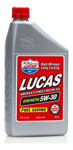 Aceite Syntetico Sae 5w-30 Api Sp Motor Gasolina Lucas Oil