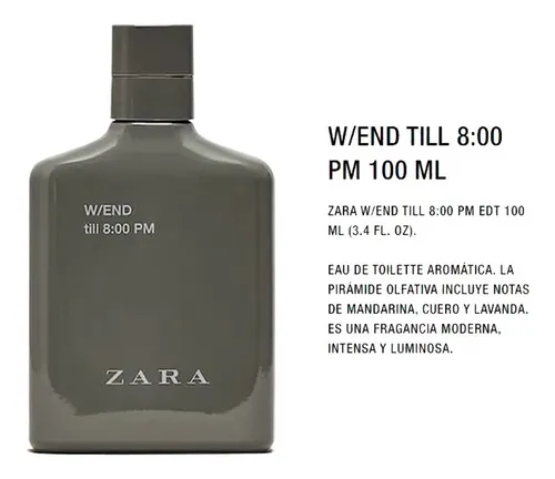 Zara perfume till 8pm new arrivals