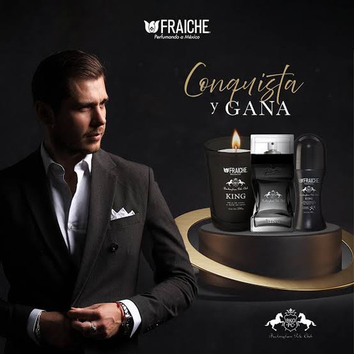 Fraiche Polo King O Winner: Perfume, Body, Vela, Desodorante