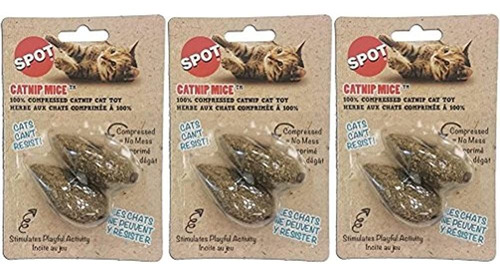 6 Pack Ethical Pet 100percent Catnip Candy Mice Cat Toy 3 Pa