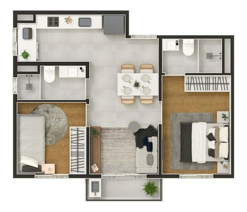 Imagem 24 de 29 de Apartamentos 2 Quartos Com Suíte E 1 Vaga Em Carapicuíba - Sp
