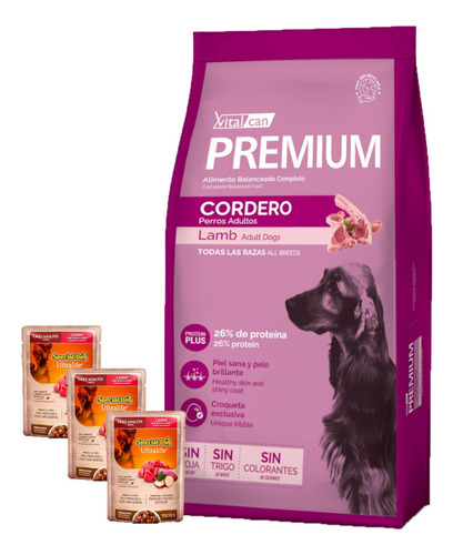 Alimento Perro Premium Adulto Cordero 20 Kg + Promo!