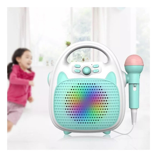 ~ Máquina De Karaoke Para Niños Cantando Juguetes Color Azul