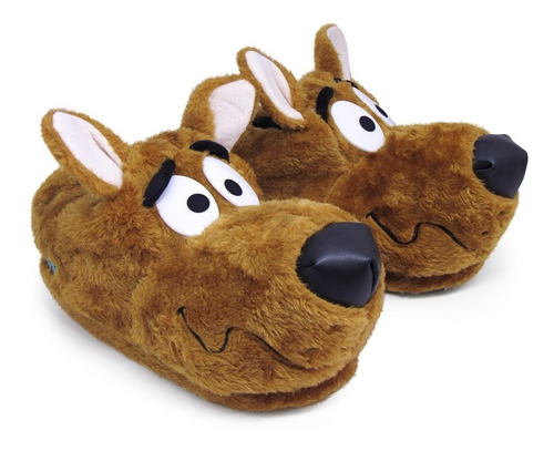 Imagem 2 de 7 de Pantufa Pelúcia 3d Scooby Doo - Solado Borracha - Original
