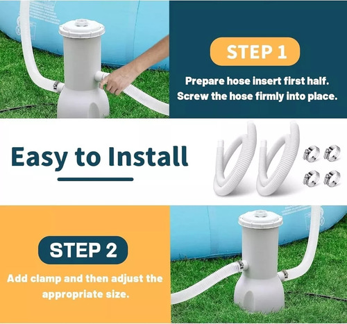 Kit 2 Manguera Filtro Piscina Para Intex Bestway Universal