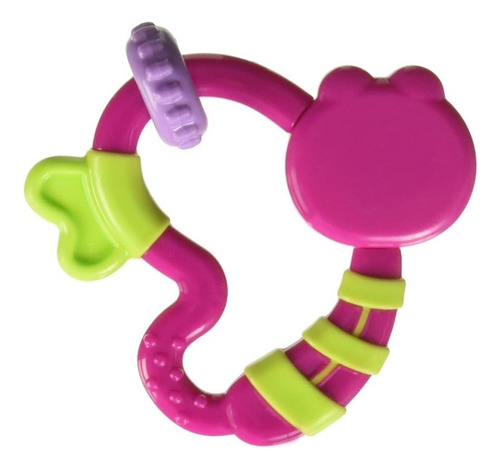 Sonaja Para Bebés De Mariposa Infanti 3+ Color Rosa Chicle