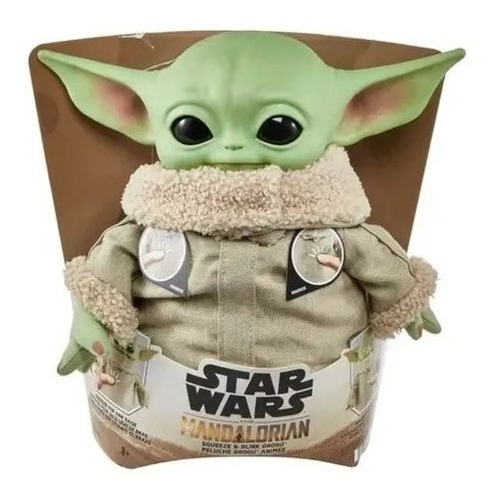 Muñeco Baby Yoda Peluche Star Wars Con Sonido Y Movimiento