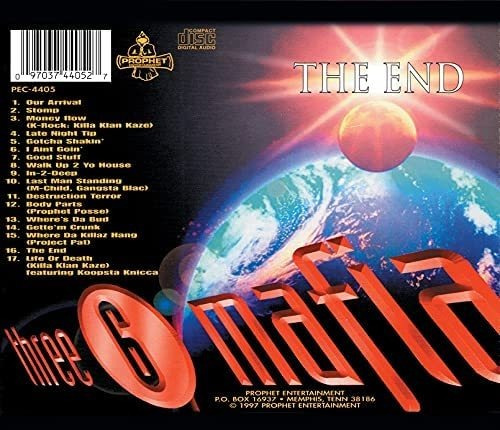 Cd The End - Three 6 Mafia