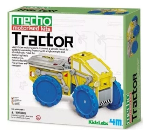 Kidz Labs Juego Construir Tractor A Motor Kit 4m