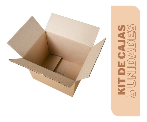 Cajas Mudanza Resistentes 40x30x30 / Pack 5 Cajas 