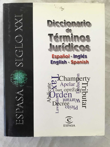 Diccionario De Términos Jurídicos Español Inglés English Spa