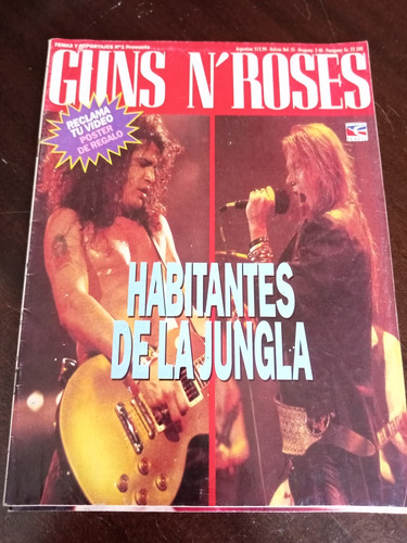 Revista Guns N  Roses Con Poster Axl Rose