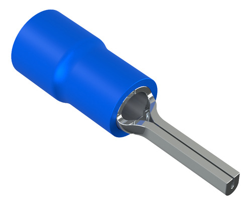 Terminal Tipo Pino Para Cabo 1,5 E 2,5mm Azul 100pcs