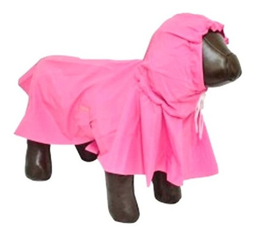 Capa De Chuva Para Cachorro P P Nylon Emborrachado Com Capuz