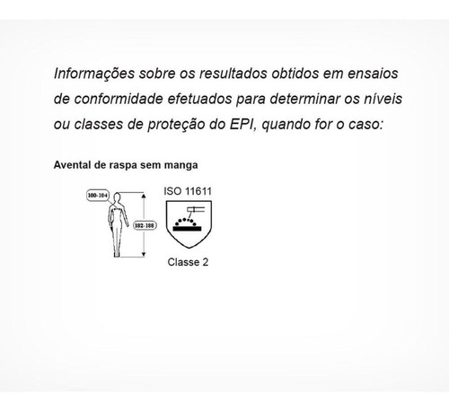 Imagem 5 de 5 de Avental De Raspa Com Emenda 1.00mtx0.60cm - O.m Productions