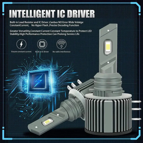 Kit Focos Led H15 Luz Alta Para Jetta Golf Tiguan 100w Csp