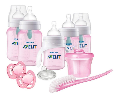 Teteros Avent Classic+ Set Recien Nacidos Rosado