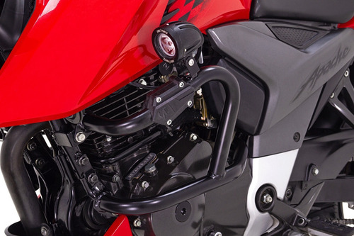 Imagen 6 de 6 de Defensas Crash Bar Moto Tvs Apache 200 / 160 Fire Parts