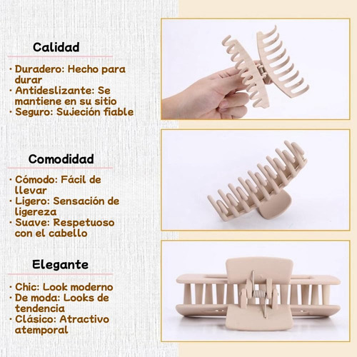 Pinzas Para Cabello, 8 Piezas Pinzas Para El Cabello Para