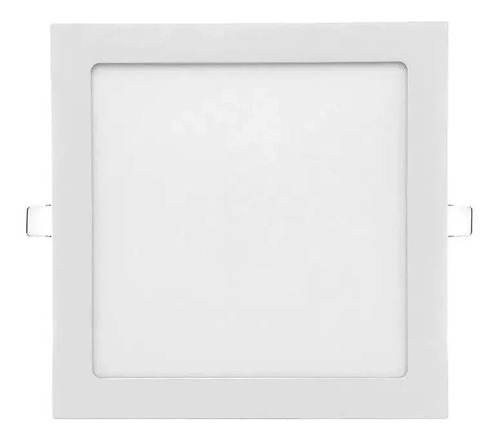 Pack 5 Uni Panel Embutir Led Sica Cuadrado 18w 220v Luz Día