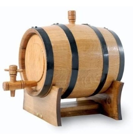 Barril De 2 Lt Roble Frances Tonel Guarda Artesanal Vino Ron