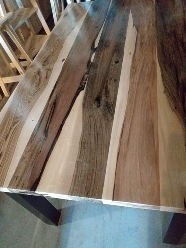 Imagen 2 de 9 de Tapa De Mesa Madera Guayubira 4x80x200cm Hidrolaqueada