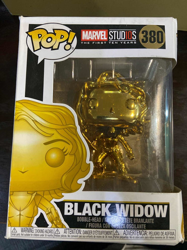 Funko Pop Marvel Studios. Black Widow Dorada 380