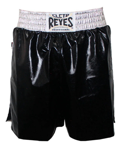 Short Cleto Reyes Metalicos En Licra Color Negro/plata