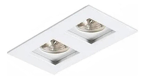 Kit AC978, doble empotrado, 6 puntos, direccionables, blanco