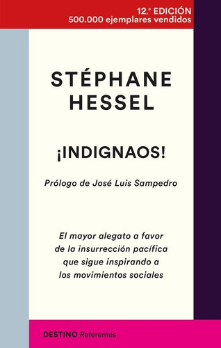 Ãâ¡indignaos!, De Hessel, Stéphane. Editorial Ediciones Destino, Tapa Blanda En Español
