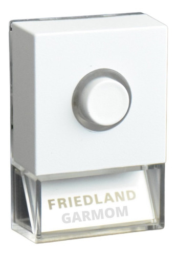 Pulsador Luminoso Para Timbre D723 Blanco Friedland - Garmom