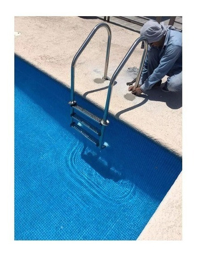 Escalera Para Alberca Piscina 3 Peldaños Acero Inoxidable