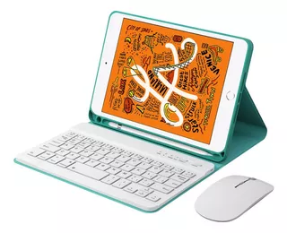 Capa Com Teclado E Mouse Para iPad Mini 7.9 (5ª Geração)