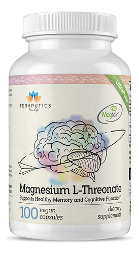 Treonato De Magnesio | 2000 Mg | 100 Cápsulas | Magnesium L