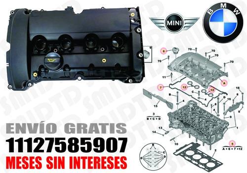 Tapa Punter Junta Valv Pcv Bmw Mini Cooper R57 Convert 11-15