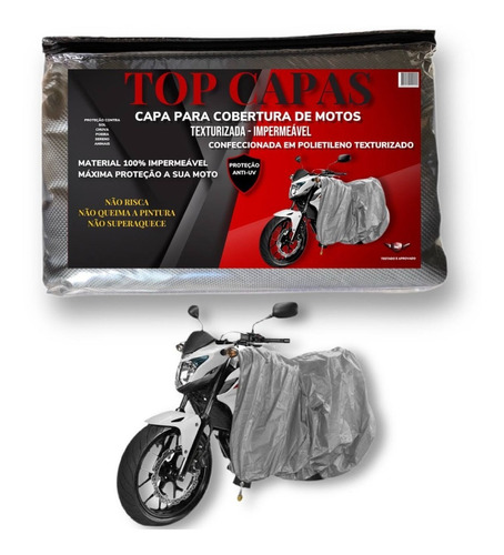 Capa Cobrir Moto Texturizada Impermeavel Maxima Proteção