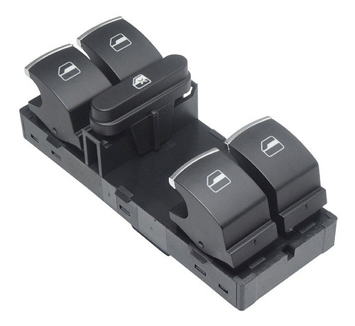 Control Elevador Negro Filo Plata Volkswagen Polo 09-19